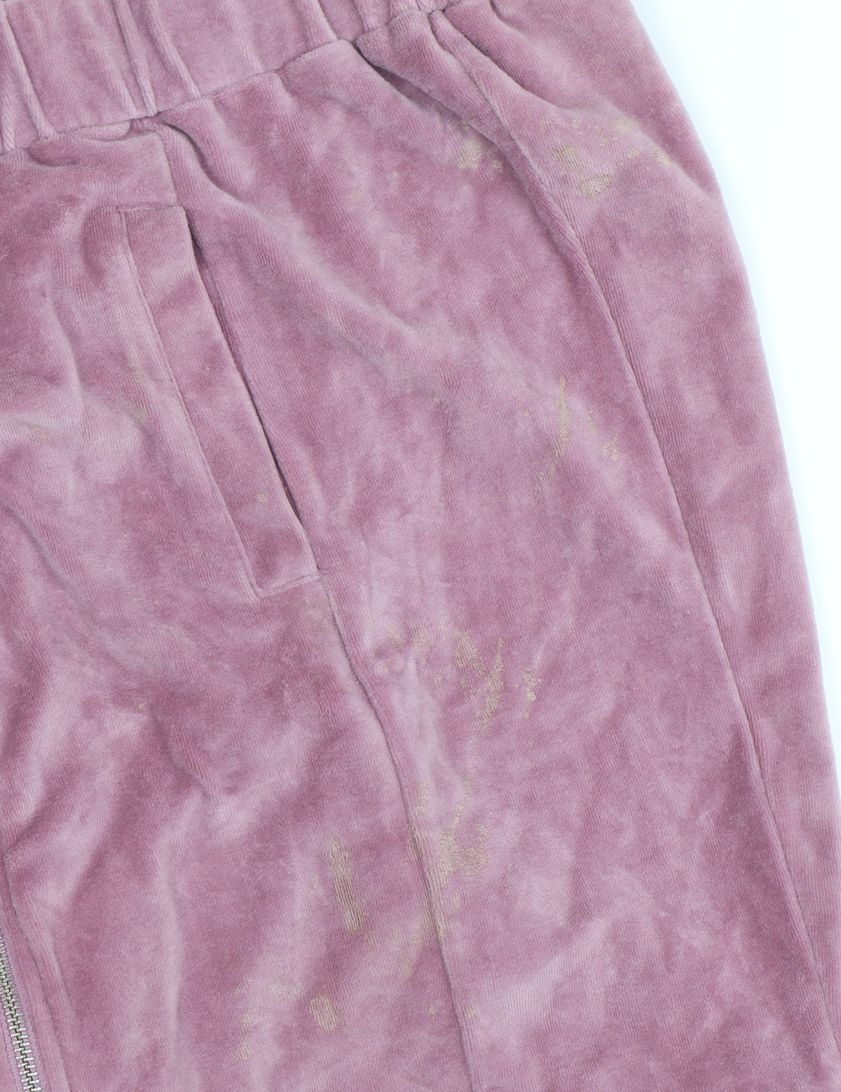 Cotton Traders Women's Heather Pink Full Zip Hoodie Size 14 Velour Finish