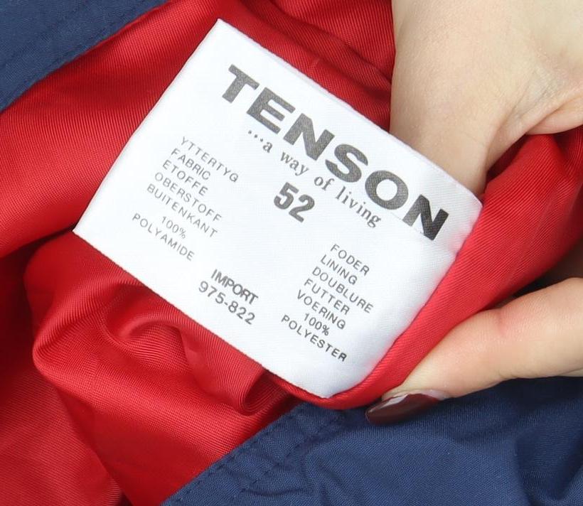 Tenson Men Blue Waterproof Insulated Snow Pants Size 52 Regular Fit