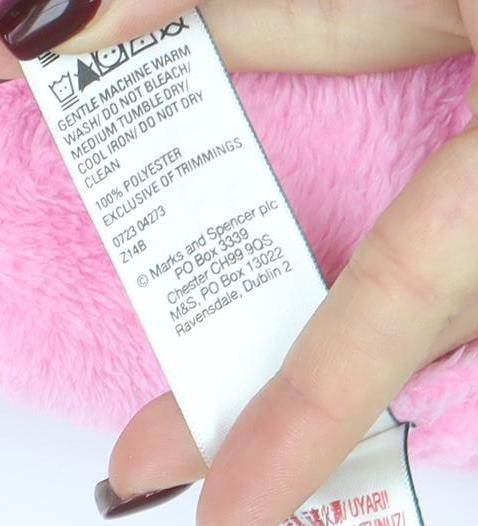 Marks & Spencer Girls Pink Percy Pig Hooded Fleece Robe Medium
