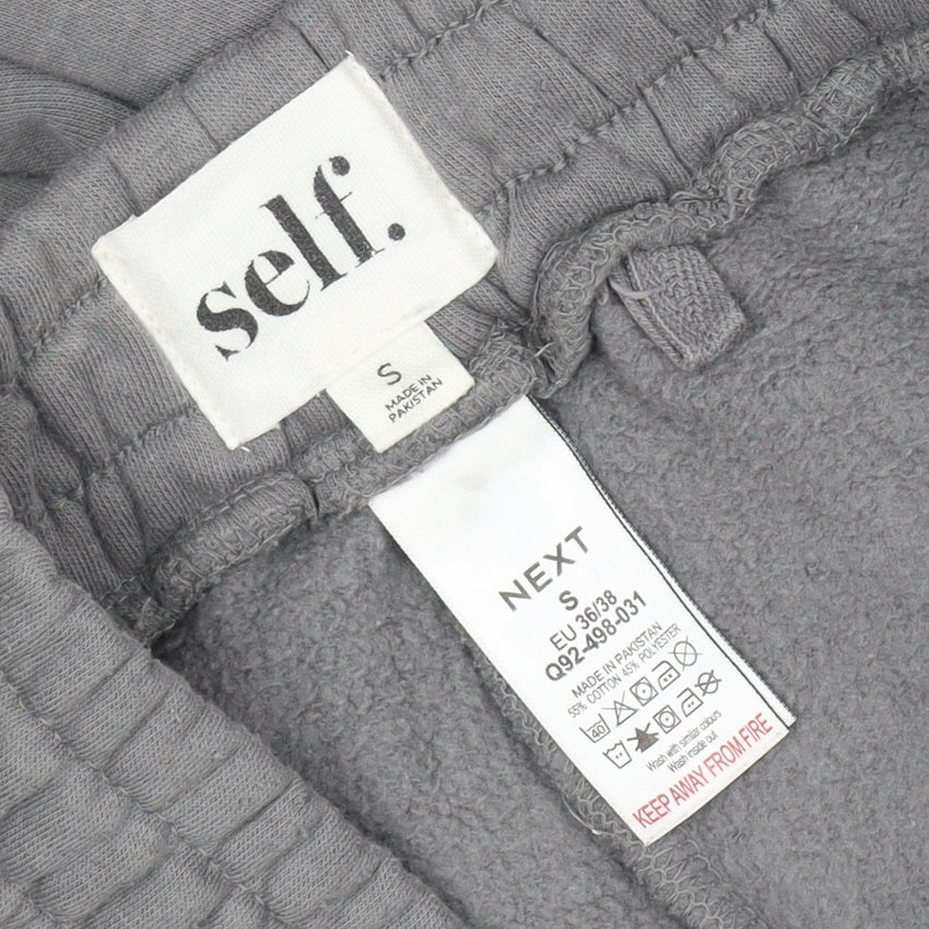 Next Women’s Grey Jogger Sweatpants S Fleece Elastic Waist