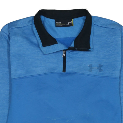 Under Armour Men's Blue 1/4 Zip Pullover Sweatshirt Size M ColdGear