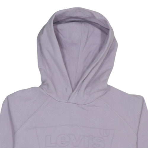Levi's Womens Lilac Pullover Hoodie XS Relaxed Fit Cotton Blend