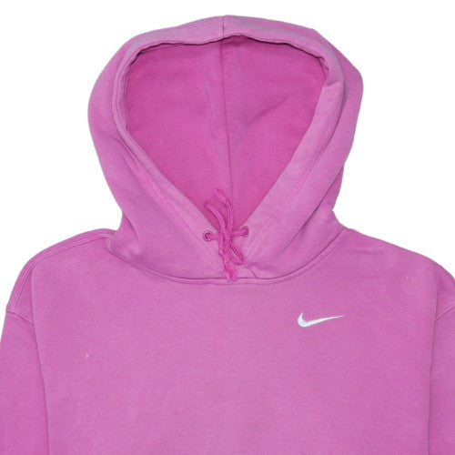 Nike Womens Pink Pullover Hoodie XS Cotton Blend Casual Sweatshirt