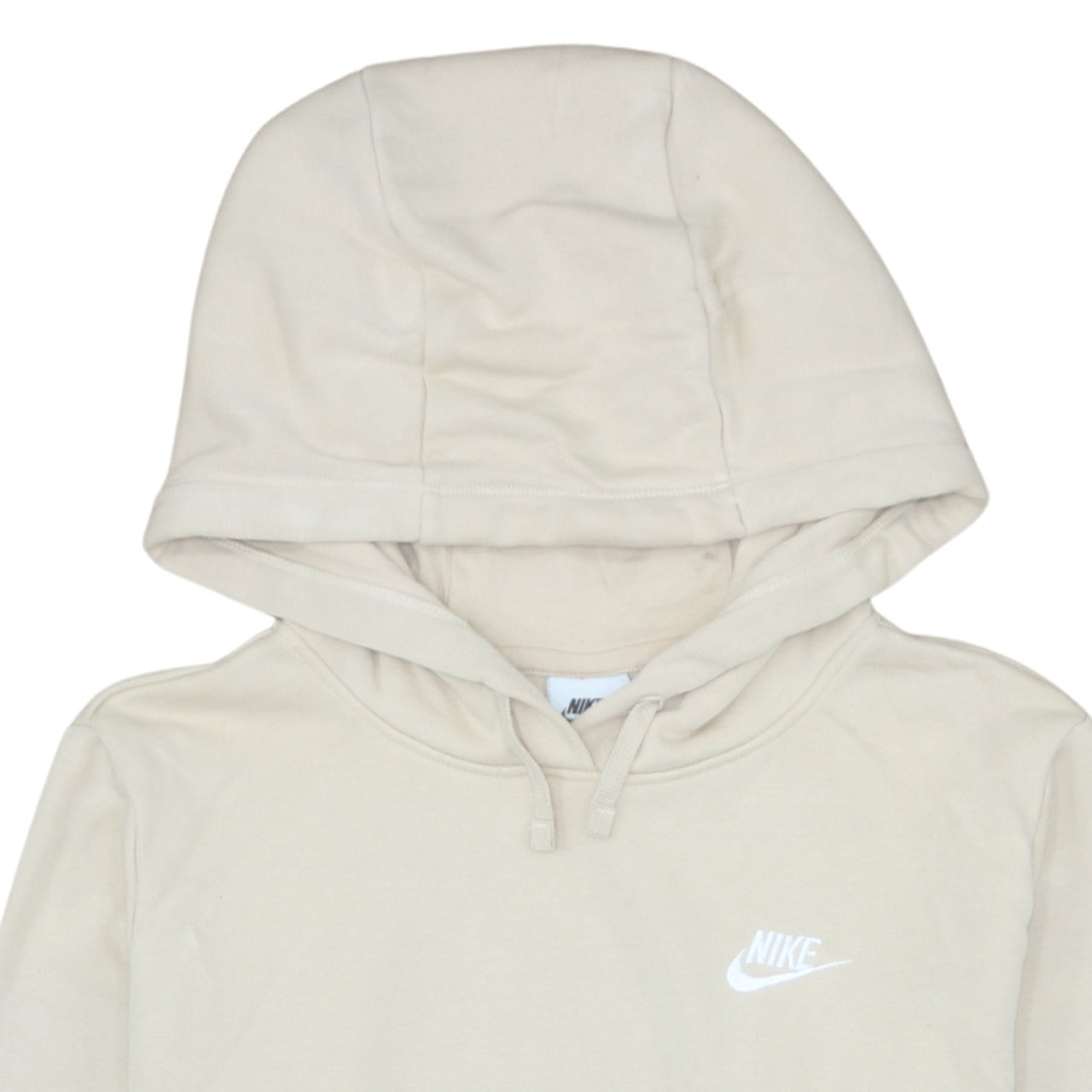 Nike Women’s Beige Pullover Hoodie Medium Cotton Blend Casual