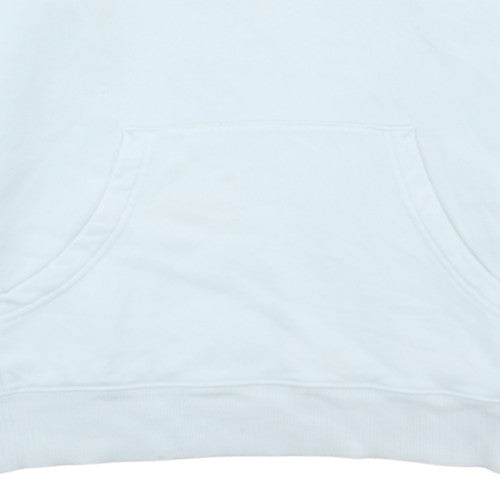 Nike Boys White Hoodie 14-16 Years Pullover Logo Sweatshirt