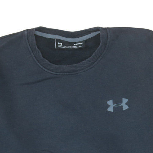 Under Armour Men's Black Medium Pullover Sweatshirt Crew Neck Fitted