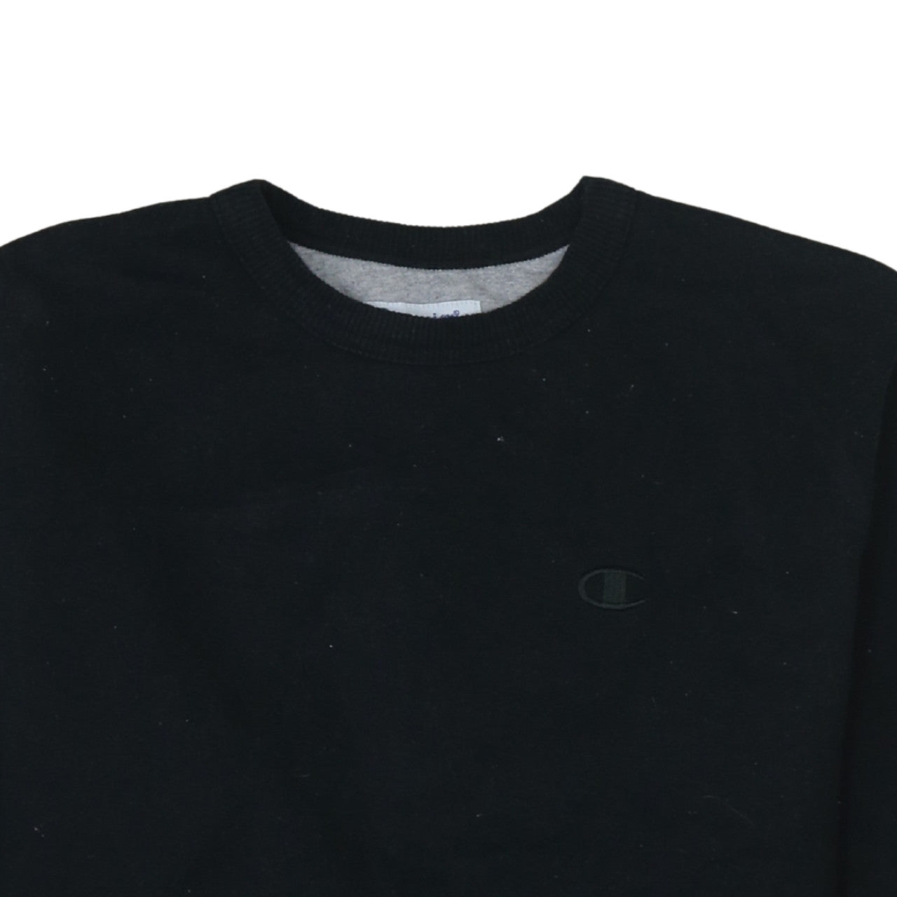 Champion Men's Black Small Crew Neck Pullover Sweatshirt