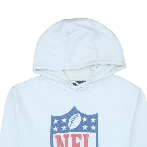 NFL Team Apparel Men's White XL Pullover Hoodie with Logo