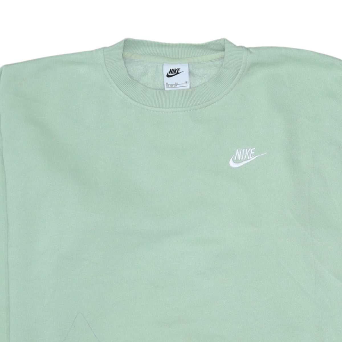 Nike Boys Green XL Pullover Sweatshirt Crew Neck Fleece Logo Top