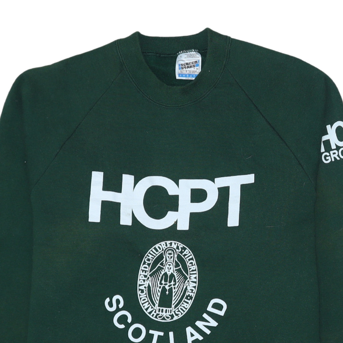 Fruit of the Loom Men’s Green HCPT Scotland Logo Pullover Sweatshirt L