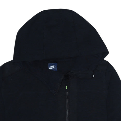 Nike Men's Black Full Zip Hoodie Size M Cotton Blend