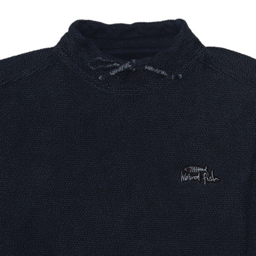 Weird Fish Mens Blue Cotton Blend Pullover Sweatshirt Size L