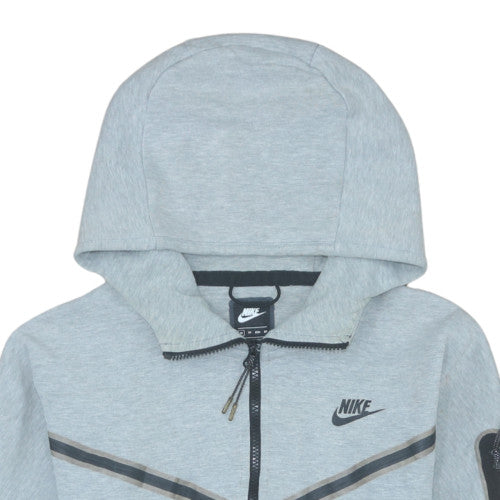 Nike Mens Grey XS Full Zip Hooded Sweatshirt Hoodie