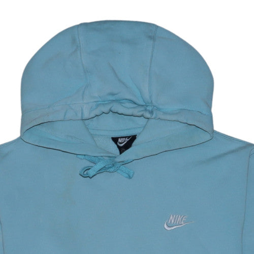 Nike Mens Blue Pullover Hoodie Small Fleece Regular Fit