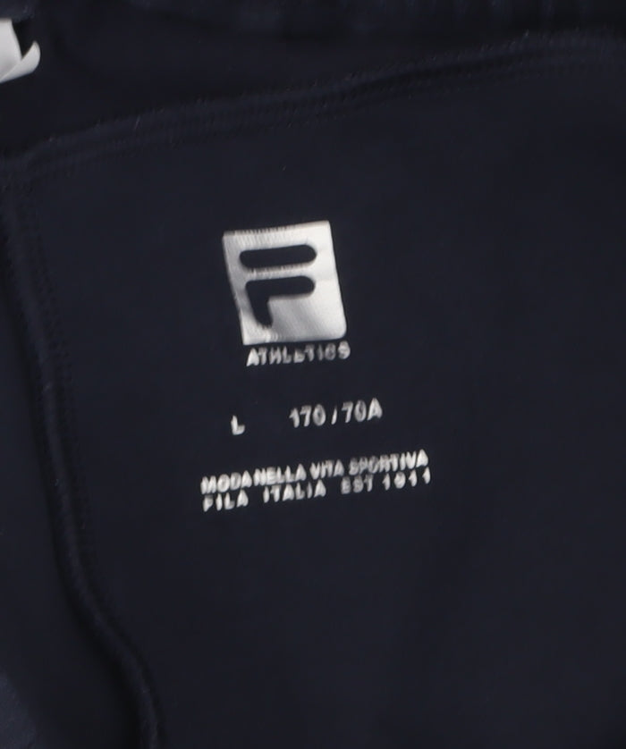 Fila Women's Black Jogger Trousers L Elastic Waist Fleece Sportswear
