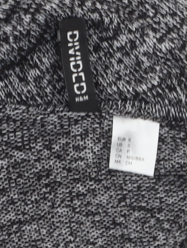 H&M Divided Women's Grey Knit Long Sleeve Open Cardigan Size S