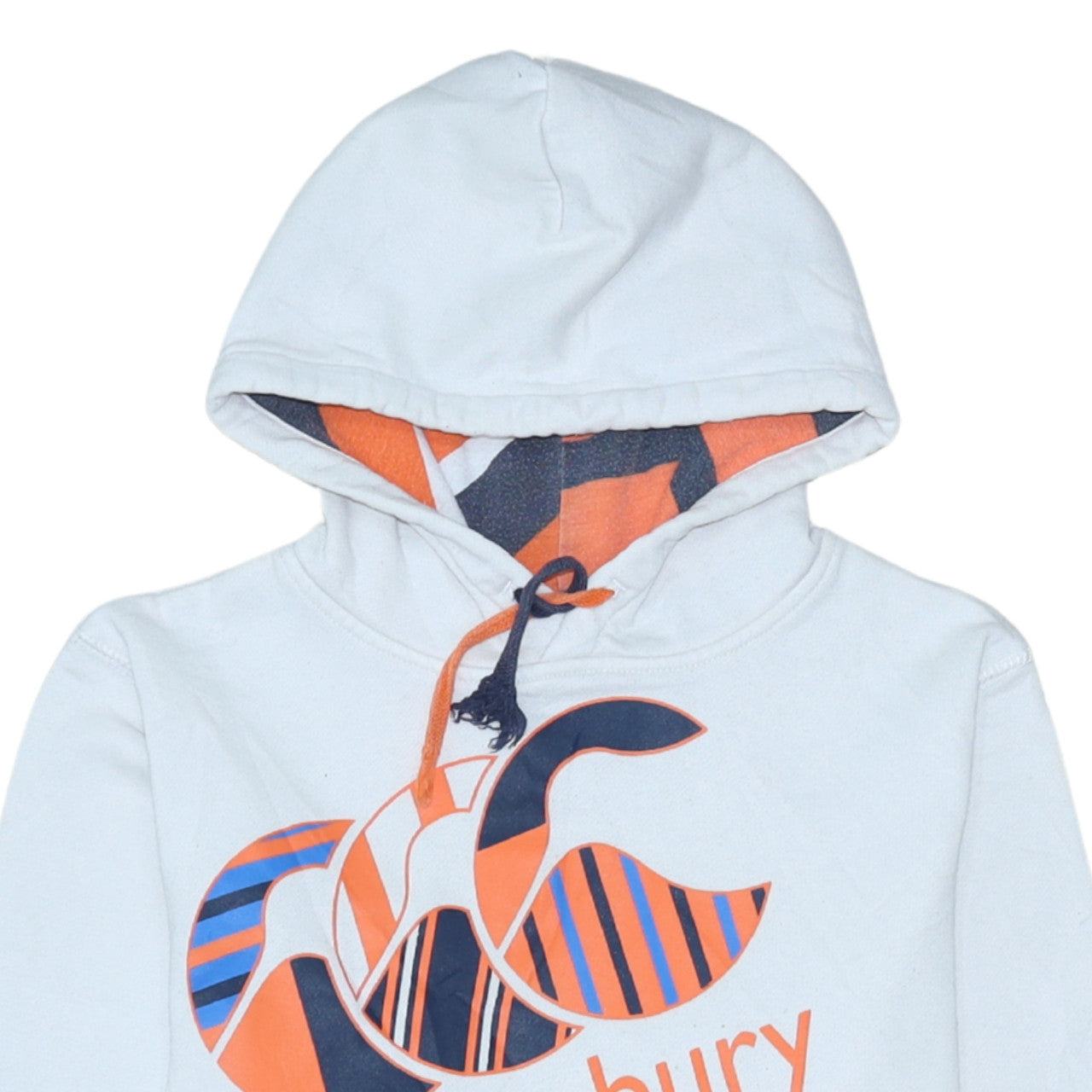 Canterbury Boys White Hooded Pullover Sweatshirt Size 14 Years Uglies Logo