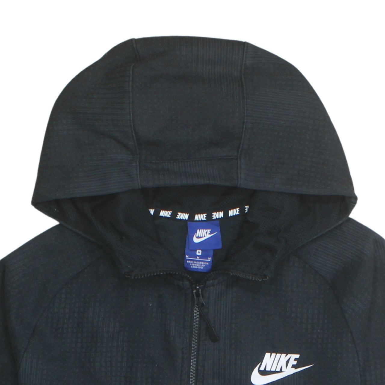 Nike Men's Black Full Zip Hoodie Size M Sportswear Sweatshirt