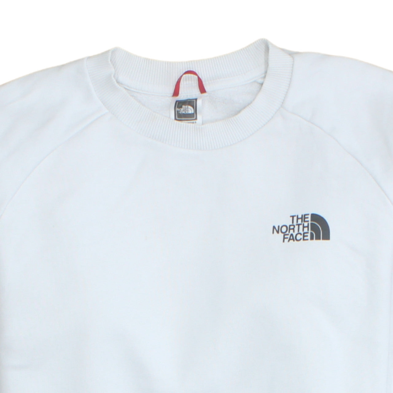 The North Face Men's White Logo Crew Neck Cotton Sweatshirt M