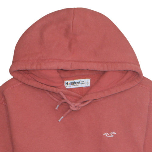 Hollister Co. Women's Pink Pullover Hoodie XS Regular Cotton Blend