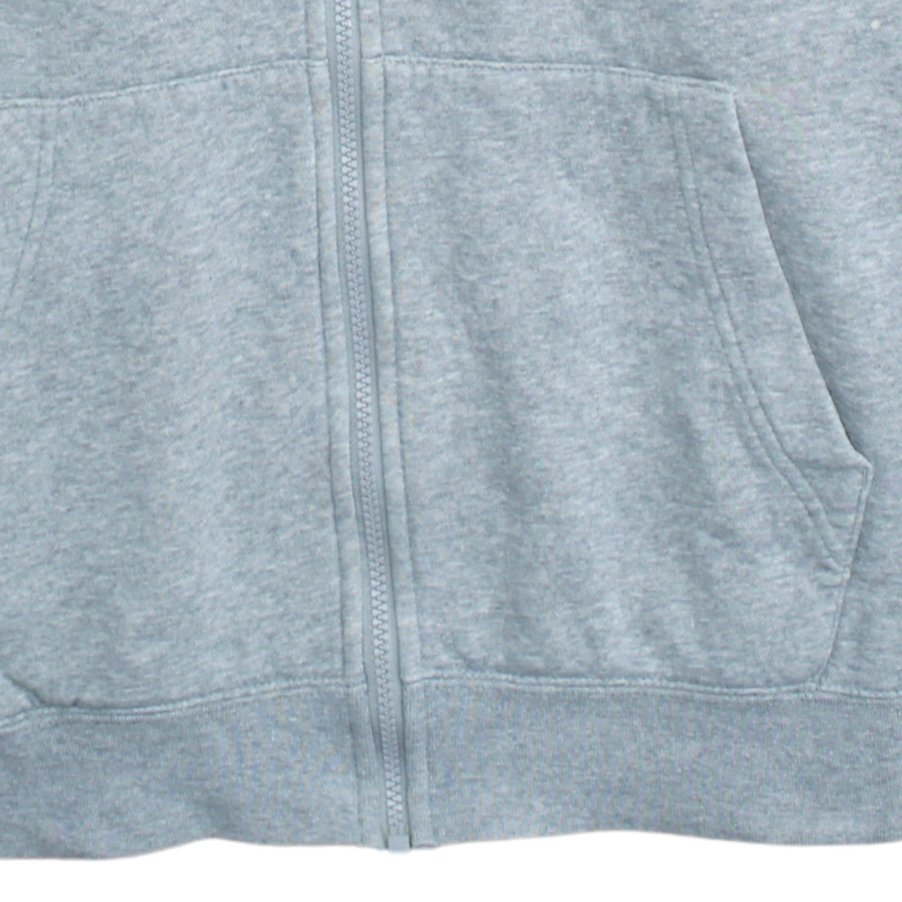 Nike Men's Grey Full Zip Hoodie Size M Fleece Sweatshirt
