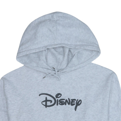 Disney Women's Grey XL Pullover Hoodie with Logo Print