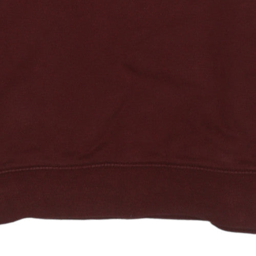 Levi's Women Burgundy Relaxed Fit Crew Neck Sweatshirt XS