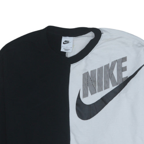 Nike Women’s Black & White Colourblock Crew Neck Sweatshirt Size S
