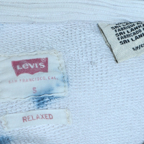 Levi's Women Blue Tie Dye Relaxed Sweatshirt Size S