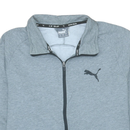 Puma Men's Grey Full Zip Track Jacket Size M Regular Fit