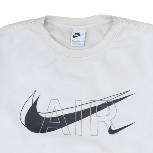 Nike Women’s White AIR Logo Crew Neck Sweatshirt XL