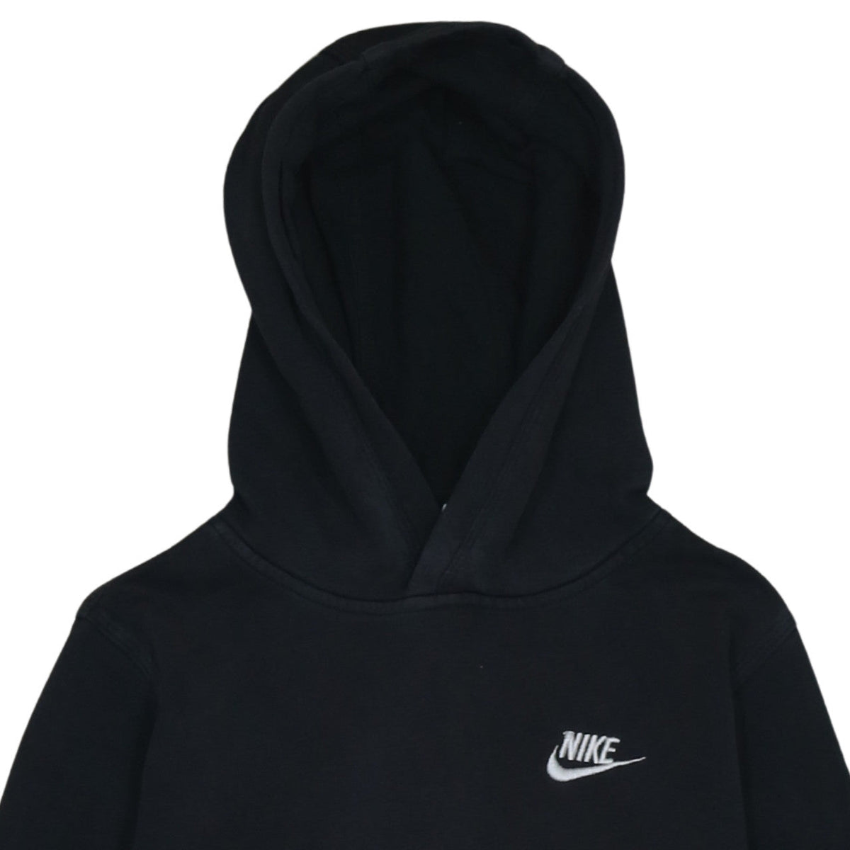 Nike Boys Black Pullover Fleece Hoodie XL 158-170cm Hooded Sweatshirt