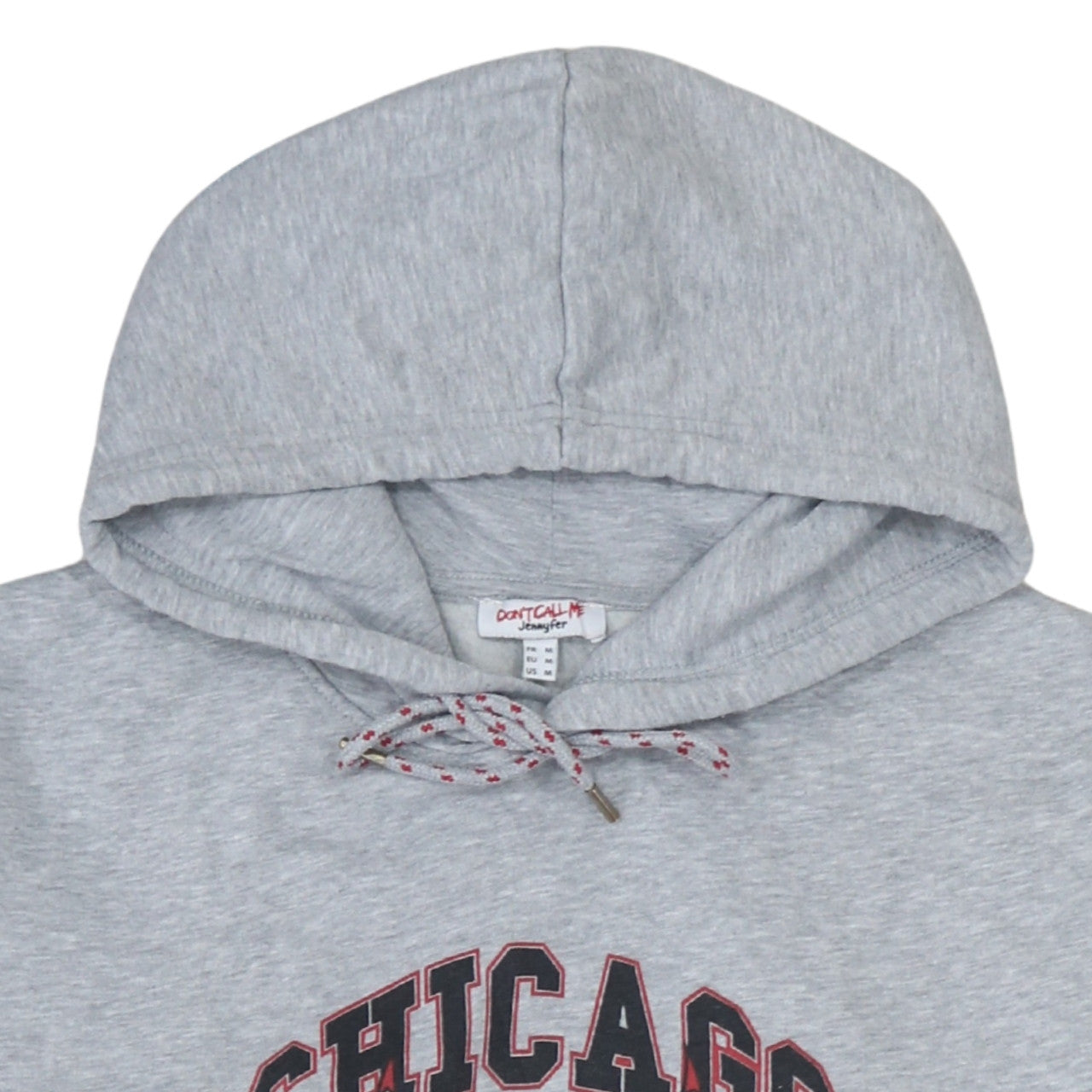 Don't Call Me Jennyfer Unisex Grey Chicago Bulls Pullover Hoodie Size M