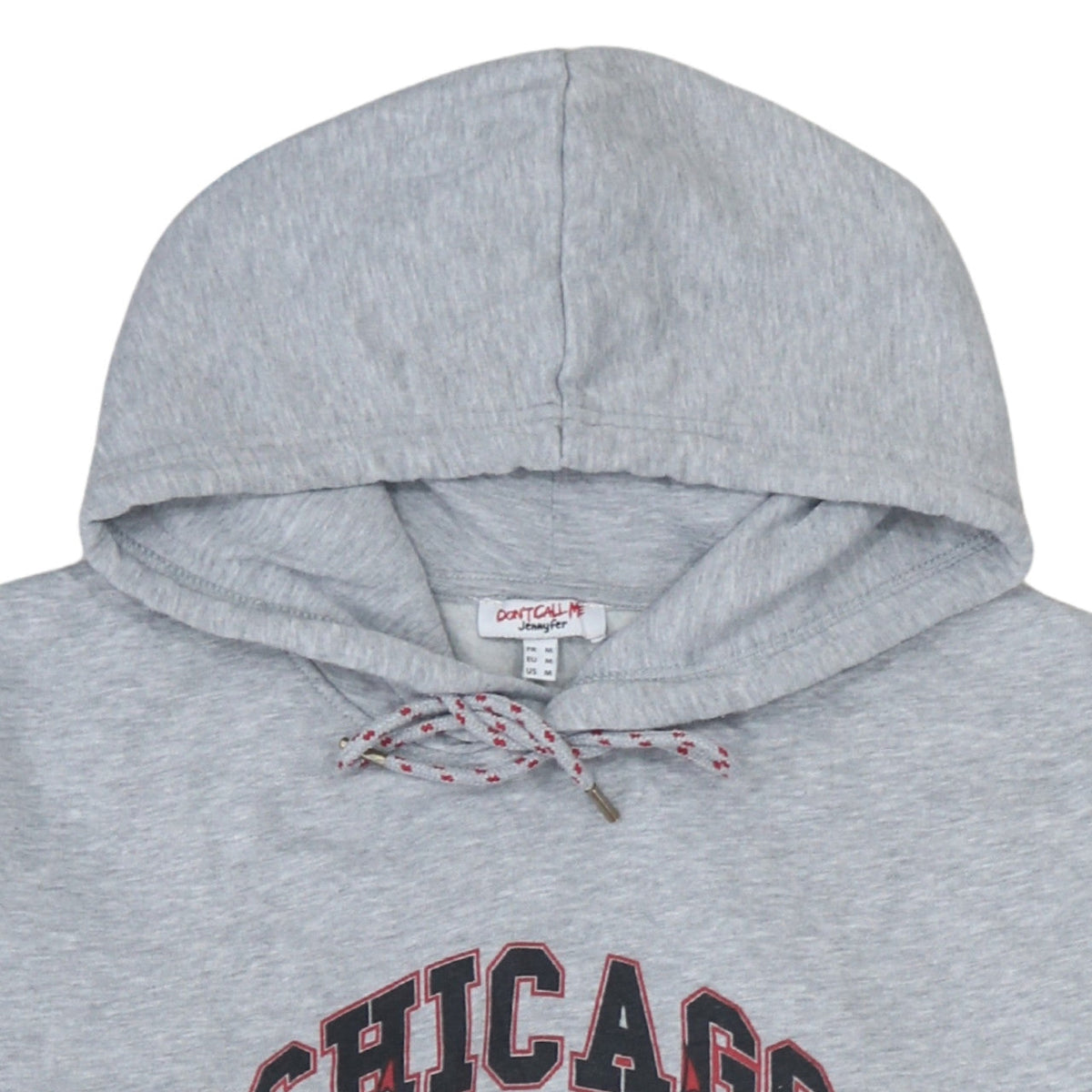 Don't Call Me Jennyfer Unisex Grey Chicago Bulls Pullover Hoodie Size M