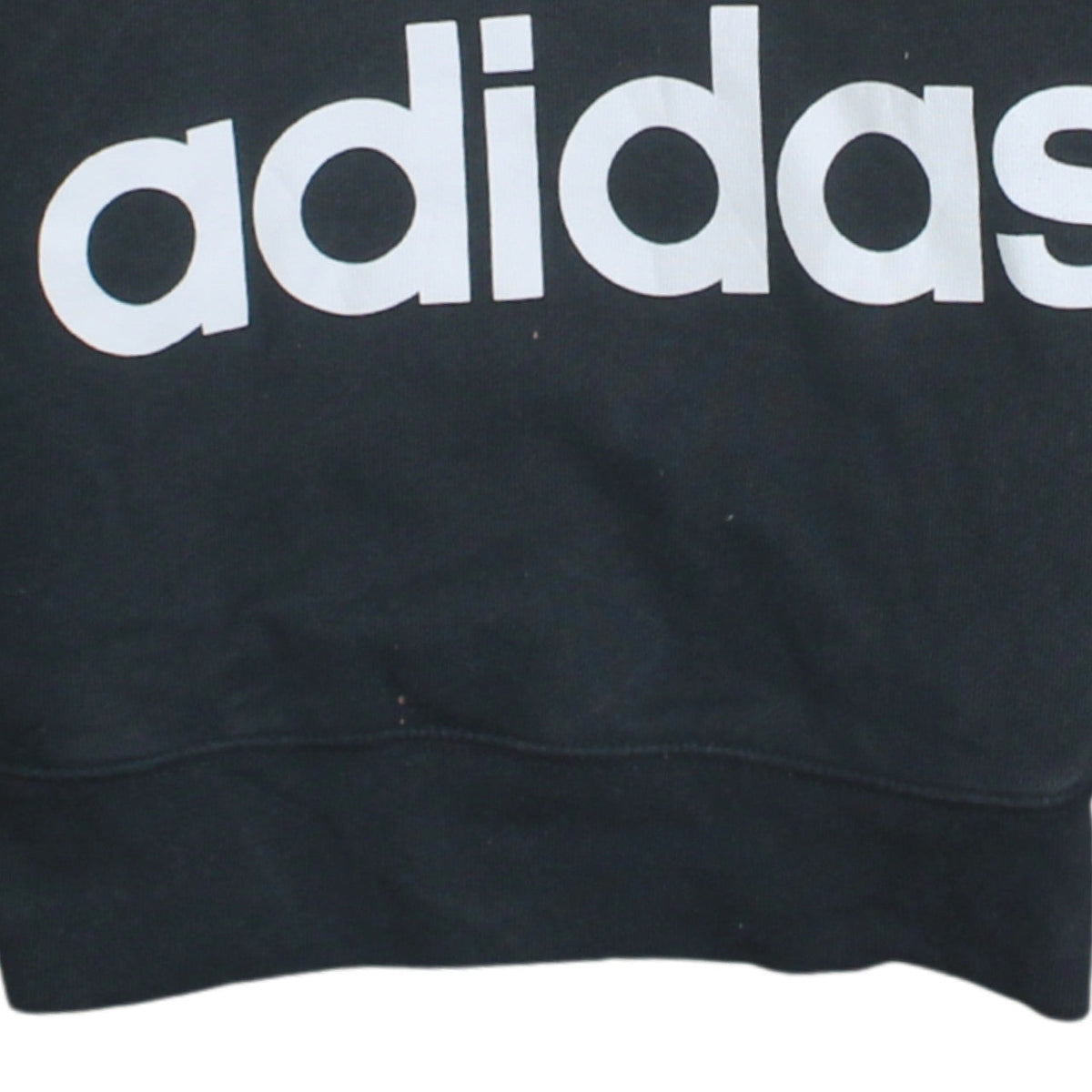 Adidas Women's Black Pullover Hoodie Small Trefoil Logo Sweatshirt