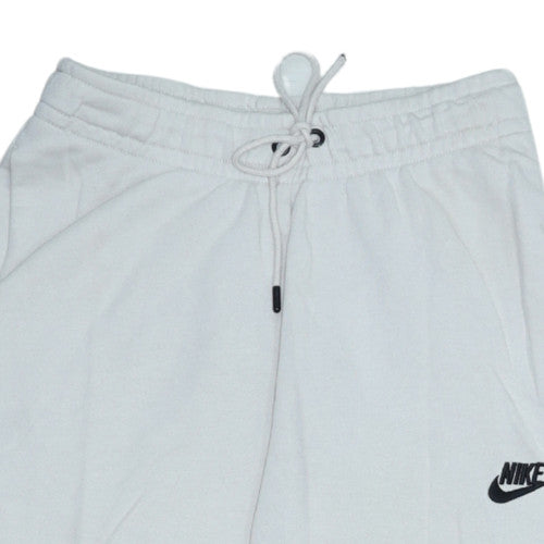 Nike Womens White XS Jogger Sweatpants Elastic Waist Cotton Blend