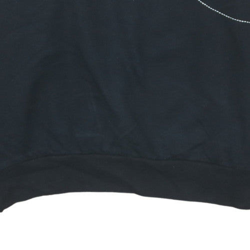 Puma Mens Black 2XL Pullover Sweatshirt Crew Neck Fleece Sportswear