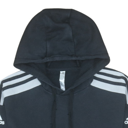 Adidas Mens Black Pullover Hoodie Size S Sports Fleece