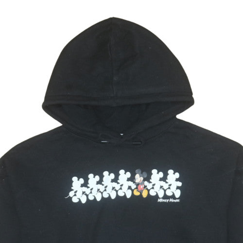 Primark Disney Womens Black XS Pullover Hoodie Mickey Mouse Print