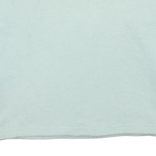 Kappa Mens White Pullover Sweatshirt L V-Neck Logo Sports Style