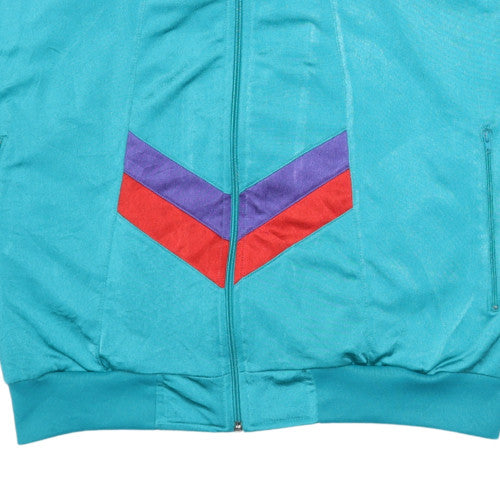 Nike Men's Blue Retro Windbreaker Jacket XL Polyester Zip Vintage 80s Style