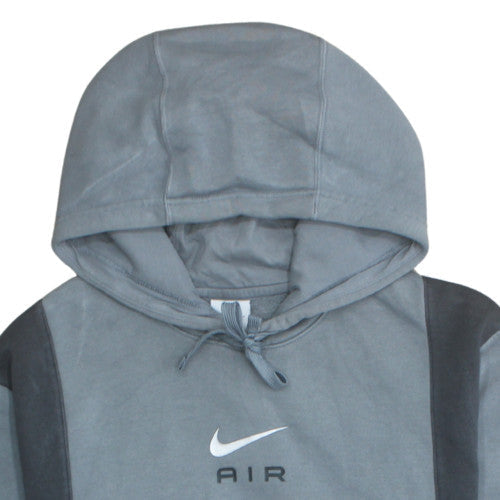 Nike Women’s Grey Pullover Hoodie Medium Fleece Air Logo Casual
