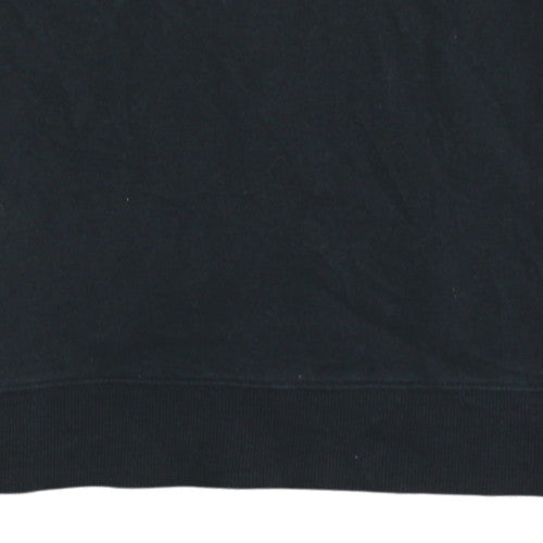 Calvin Klein Jeans Men's Black Cotton Crew Neck Sweatshirt M