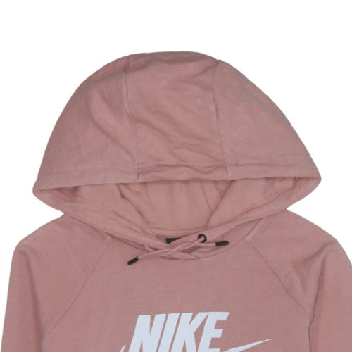 Nike Womens Pink Pullover Hoodie Small Cotton Blend Casual