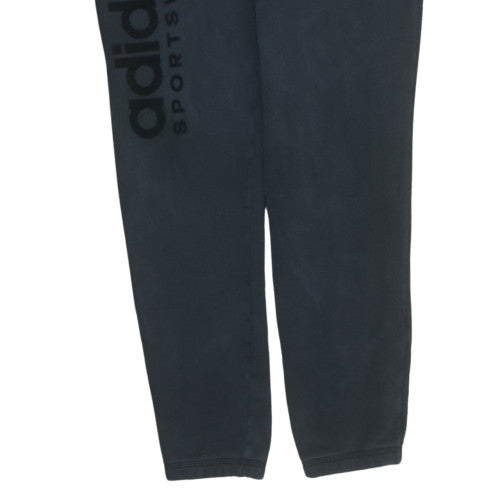 adidas Men's Black XL Jogger Trousers Fleece Elastic Waist Sportswear