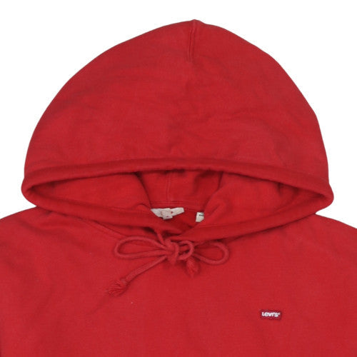 Levi's Men's Red Pullover Hoodie Size S Regular Fit Fleece