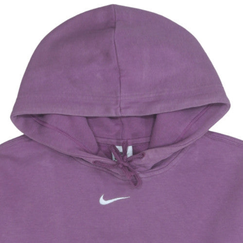 Nike Women Purple Pullover Hoodie M Relaxed Fit Casual Sweatshirt