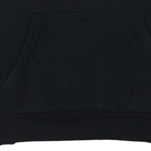 Primark Lotto x Primark Men's Black Hoodie M Pullover Graphic Drawstring
