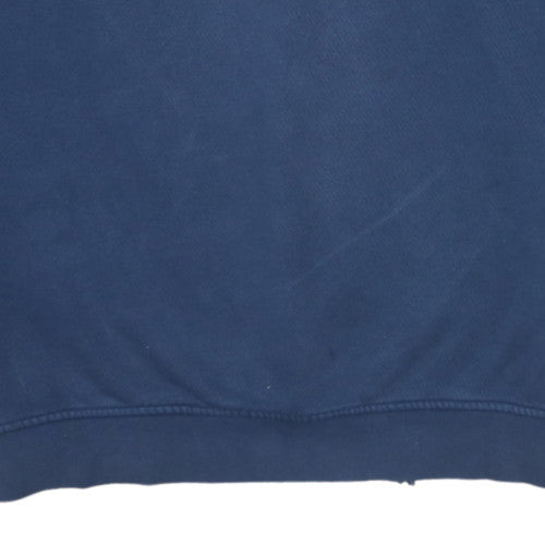 Adidas Mens Blue Crew Neck Pullover Sweatshirt Size M Sports Fleece