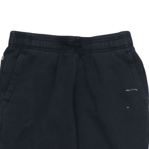Adidas Womens Black Jogger Sweatpants S Logo Cuffed Fleece